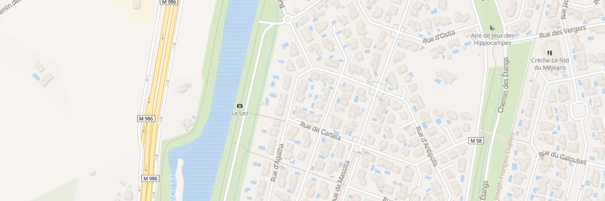 Plan du 16 Rue d’Agatha à Lattes