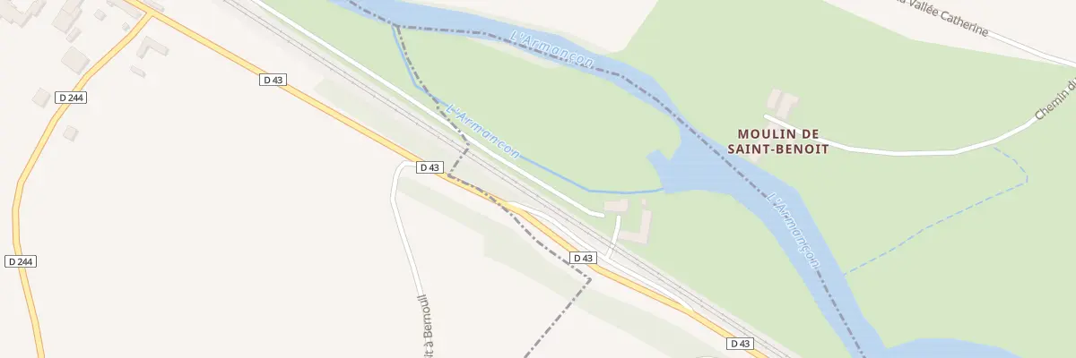 Plan du 60 Champs Saint Benoit à Bernouil