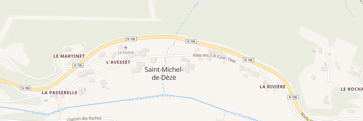 Plan du 5038 St Michel de Deze à Saint-Michel-de-Dèze
