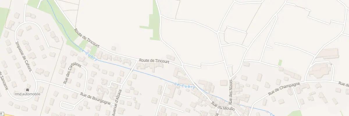 Plan du 2 Rte de Tincourt à Vinay
