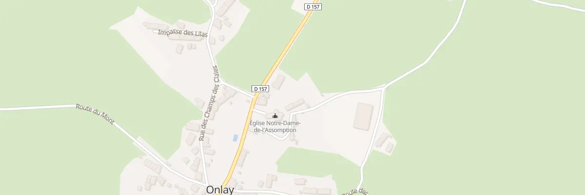 Plan du 1 Rue du Couvent à Onlay