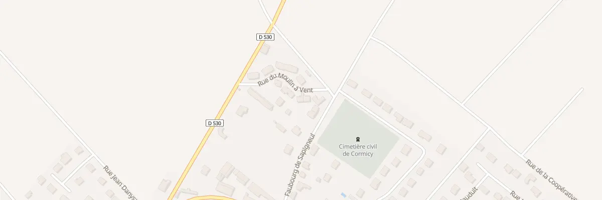 Plan du 18 Rue du Moulin à Vent à Cormicy