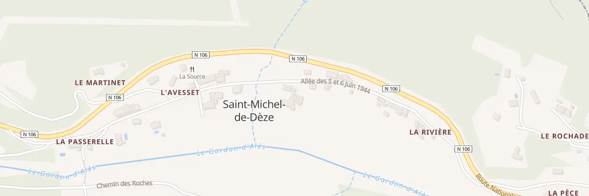 Plan du 5220 Valescure à Saint-Michel-de-Dèze