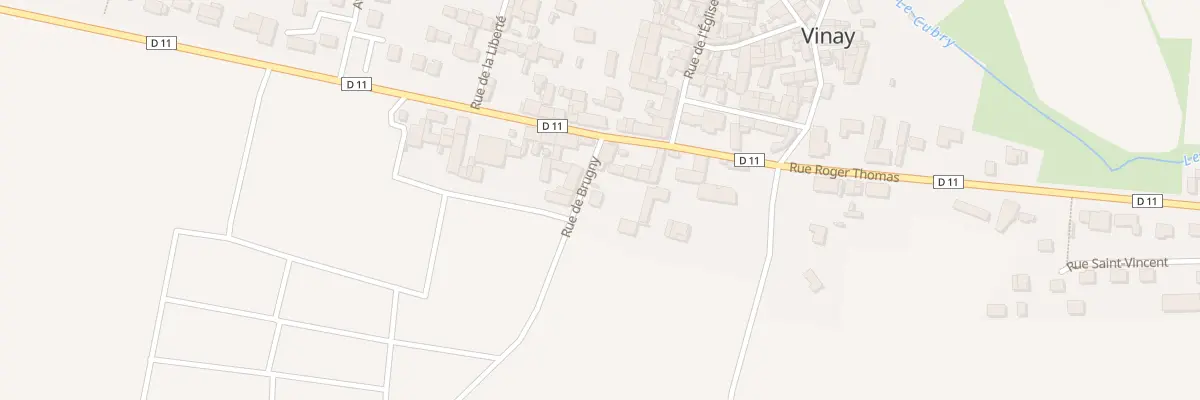 Plan du 1 Rue de Brugny à Vinay