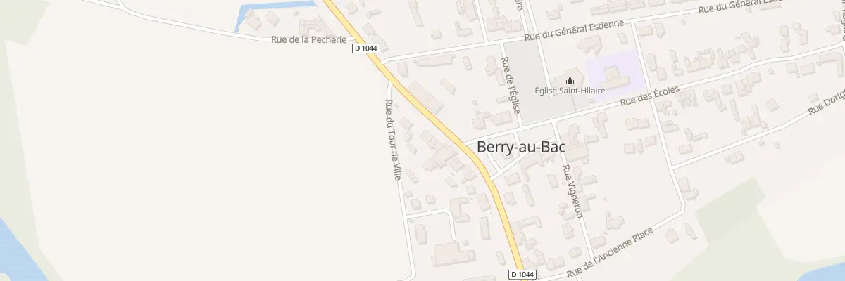Plan du 25 Av du Général de Gaulle à Berry-au-Bac