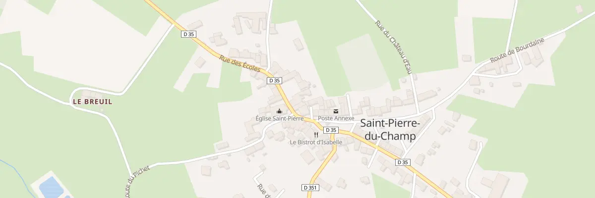 Plan du 5089 Le Bourg à Saint-Pierre-du-Champ