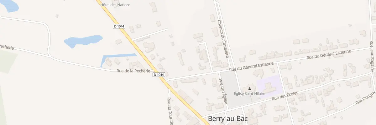 Plan du 1 Rue du Général Estienne à Berry-au-Bac