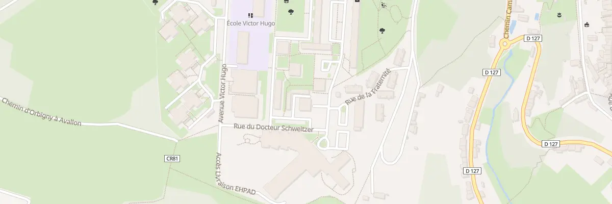 Plan du 3 Av de la Republique à Avallon