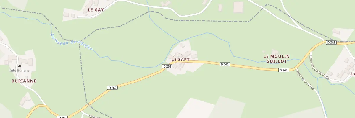Plan du 926 Rte Departementale 262 à Saint-Clément-de-Valorgue