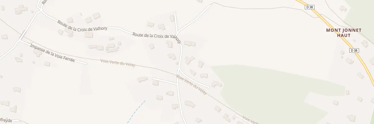 Plan du 12 Rte de la Croix de Valhory à Coubon