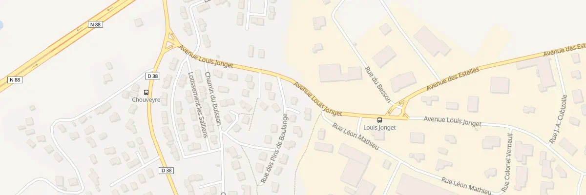Plan du 1 Rue des Pins de Boulange au Puy-en-Velay