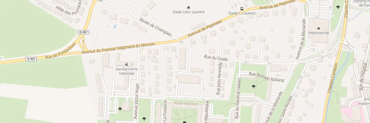 Plan du 15B Rue du Stade à Avallon