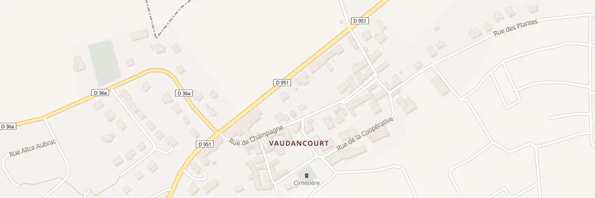Plan du 8 Rue de Champagne à Brugny-Vaudancourt