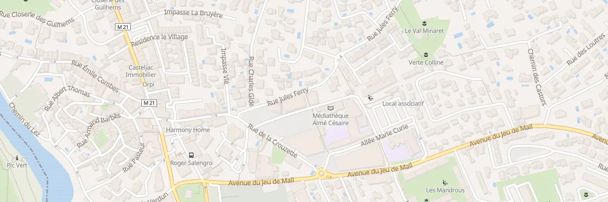 Plan du 12 Rue Jules Ferry à Castelnau-le-Lez