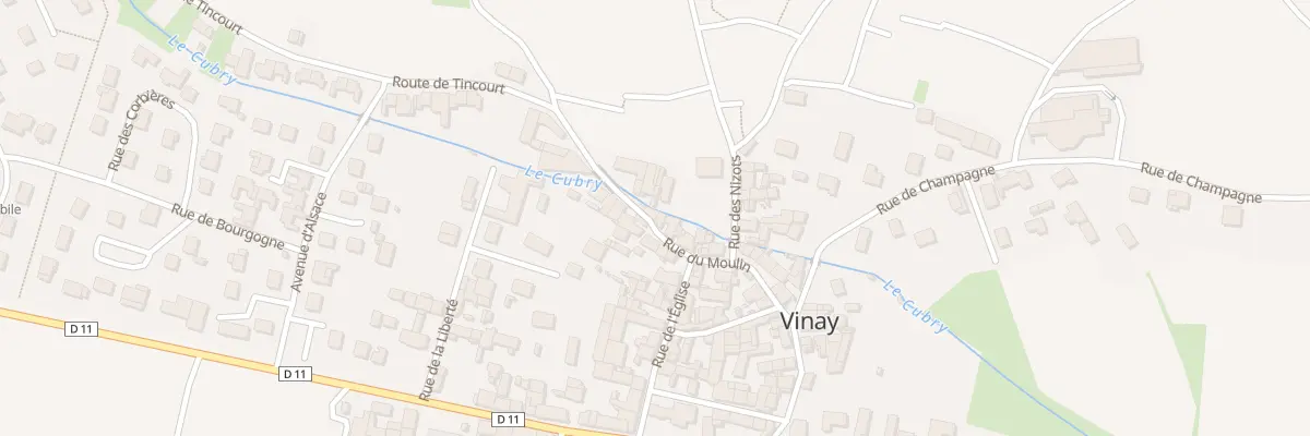 Plan du 12 Rue du Moulin à Vinay