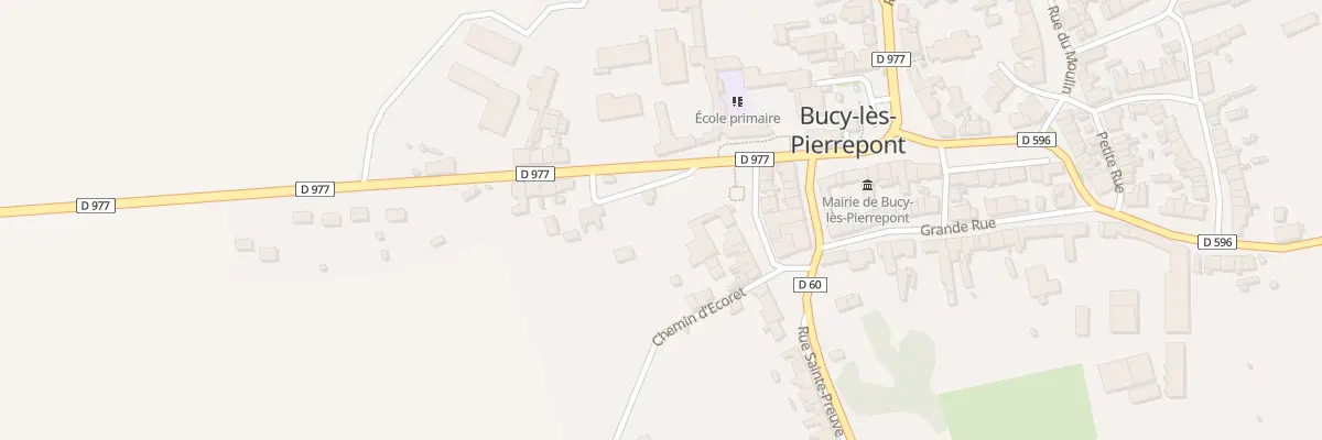 Plan du 3 Rue de Chivres à Bucy-lès-Pierrepont