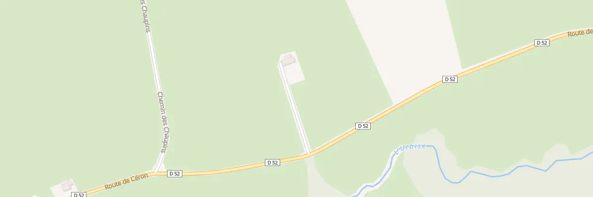 Plan du 805 Rte de Céron à Urbise