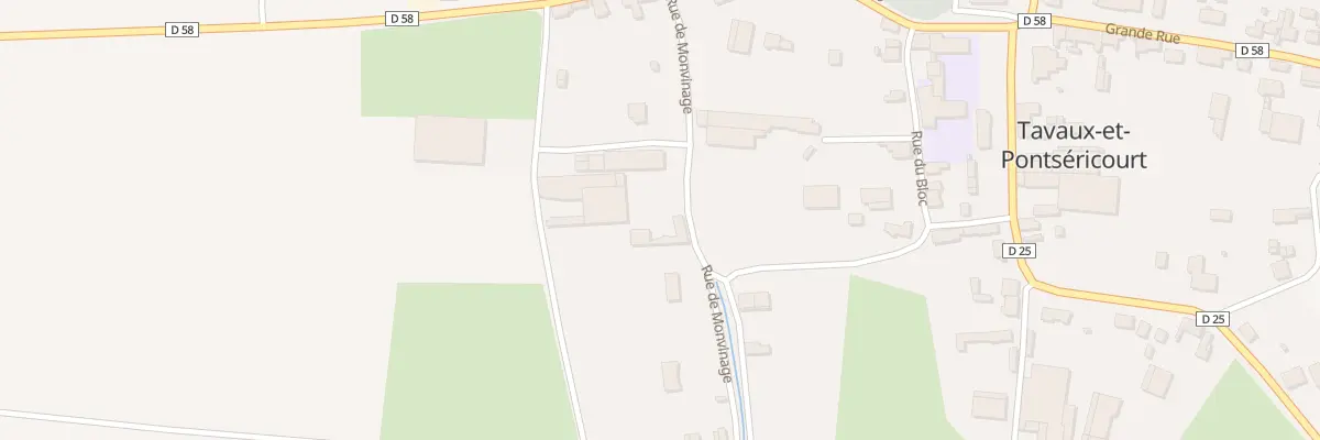 Plan du 4 Rue de Monvinage à Tavaux-et-Pontséricourt