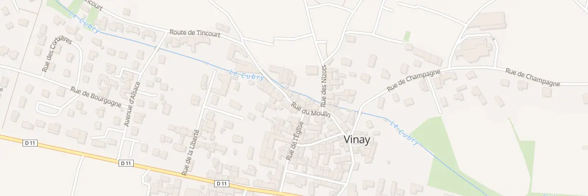 Plan du 10 Rue du Moulin à Vinay