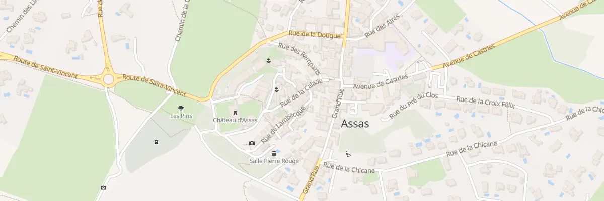 Plan du 87 Rue de la Calade à Assas
