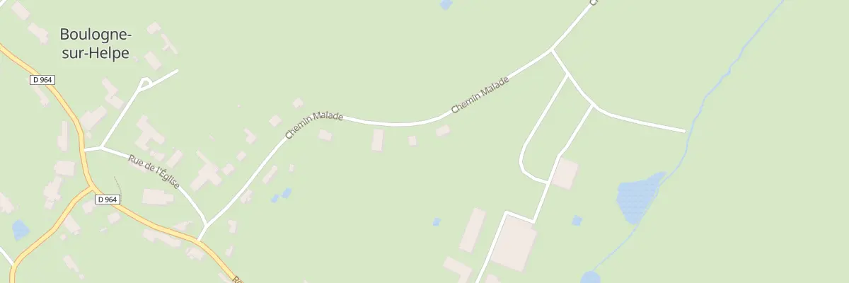 Plan du 14 Che Malade à Boulogne-sur-Helpe