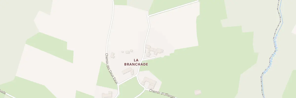 Plan du 308 Che du Cros à Saint-Georges-Lagricol
