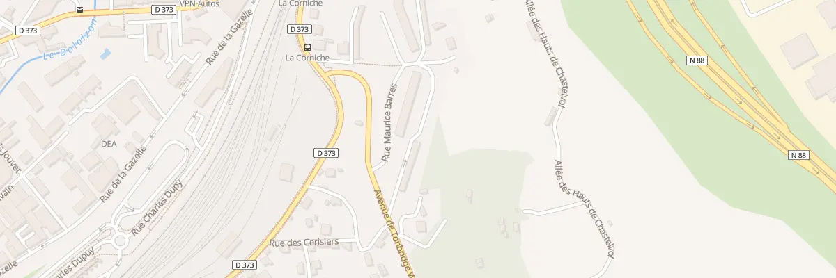 Plan du 8 Rue Maurice Barrès au Puy-en-Velay