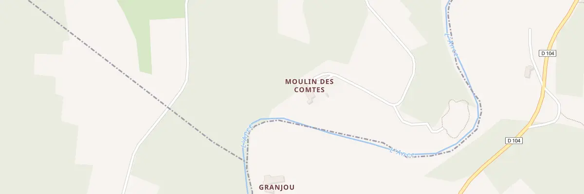 Plan du 1 Brg Moulin des Comtes à Viverols