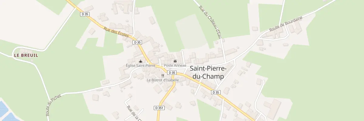 Plan du 5078 Le Bourg à Saint-Pierre-du-Champ