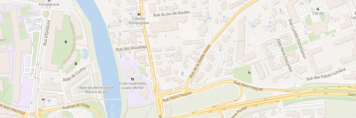 Plan du 75C Rue de la Vieille Poste à Montpellier