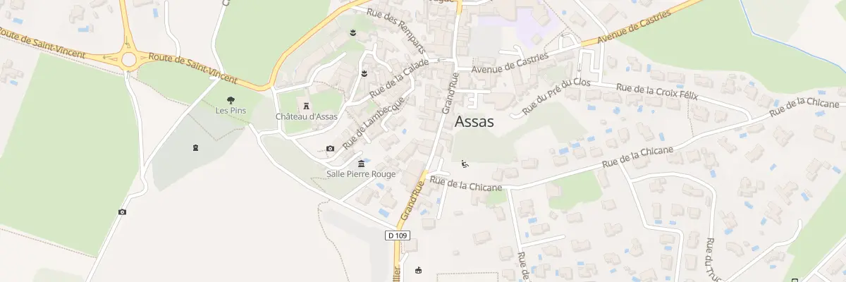 Plan du 180 Gr Grand Rue à Assas
