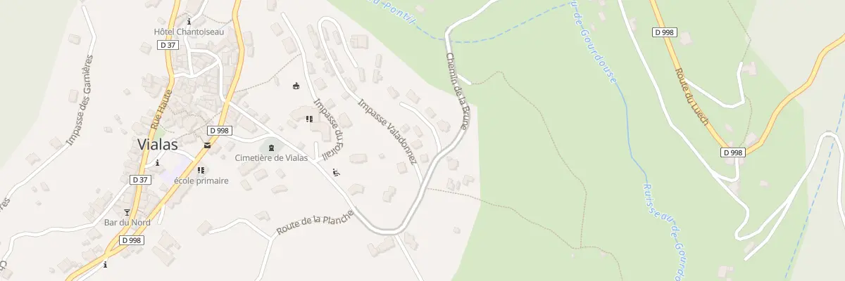 Plan du 44 Imp Valadonnez à Vialas