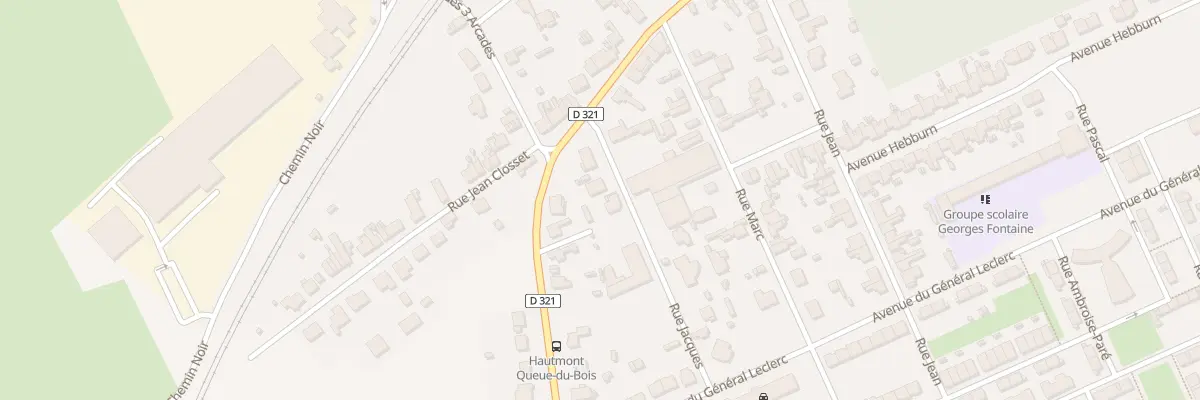 Plan du 3 Rue Jacques à Hautmont