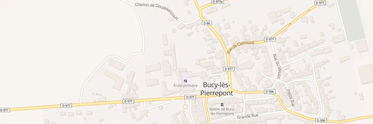 Plan du 4 Rue de Chivres à Bucy-lès-Pierrepont