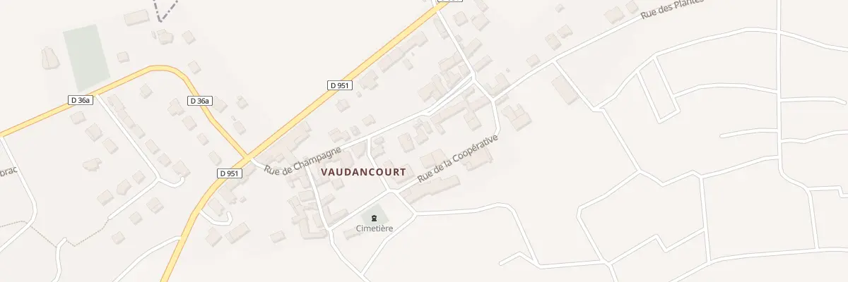 Plan du 3T Rue de Champagne à Brugny-Vaudancourt
