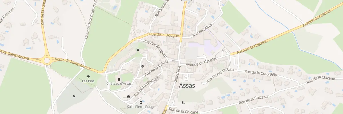 Plan du 58 Gr Grand Rue à Assas