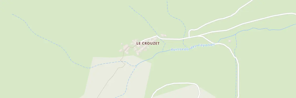 Plan du 5070 Le Crouzet à Prévenchères