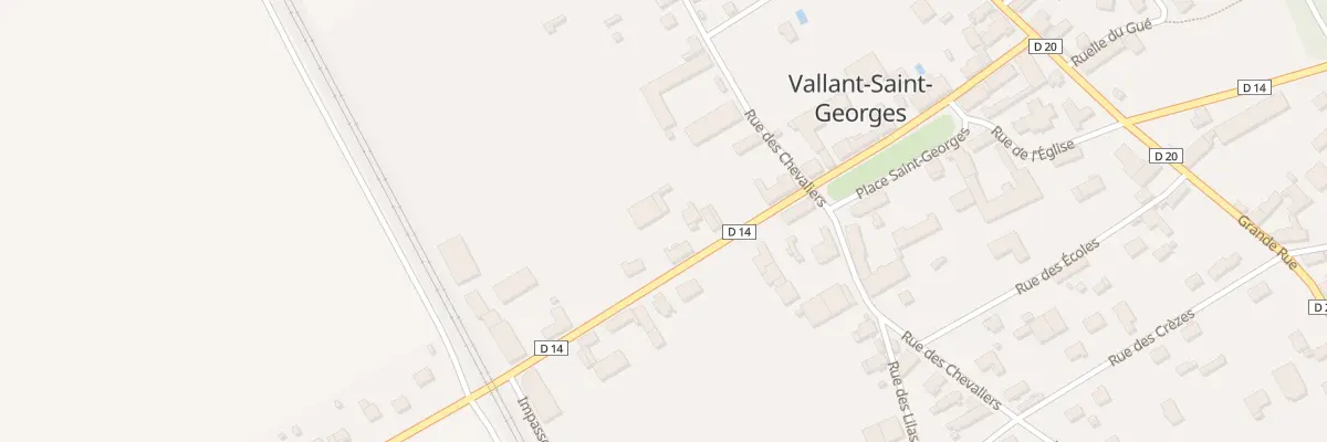 Plan du 28 Rue de la Gare à Vallant-Saint-Georges
