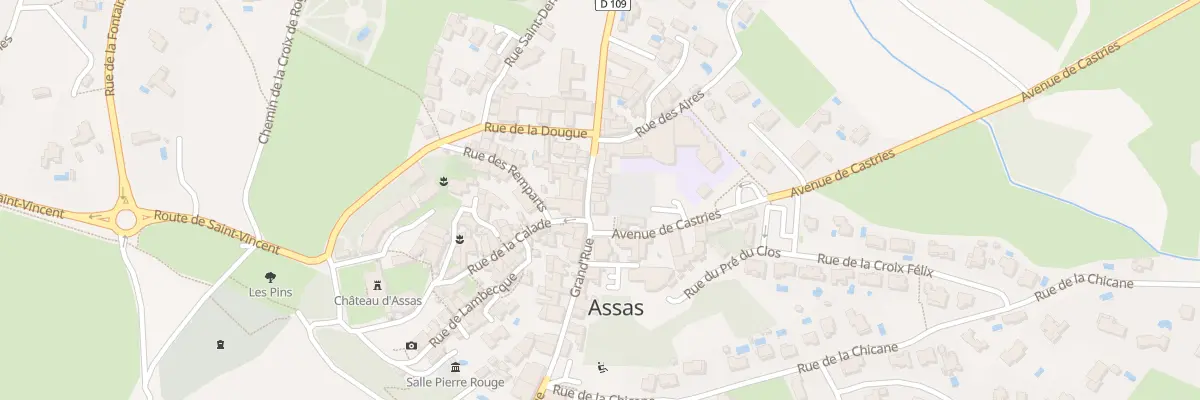 Plan du 51 Gr Grand Rue à Assas
