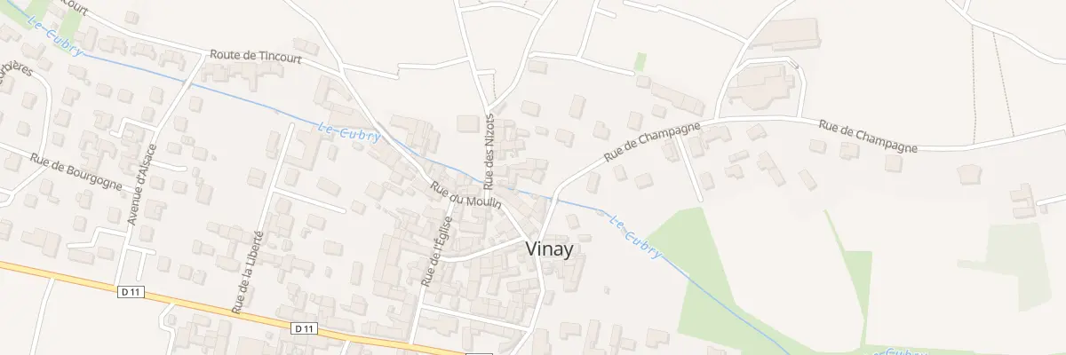 Plan du 13 Rue de Champagne à Vinay