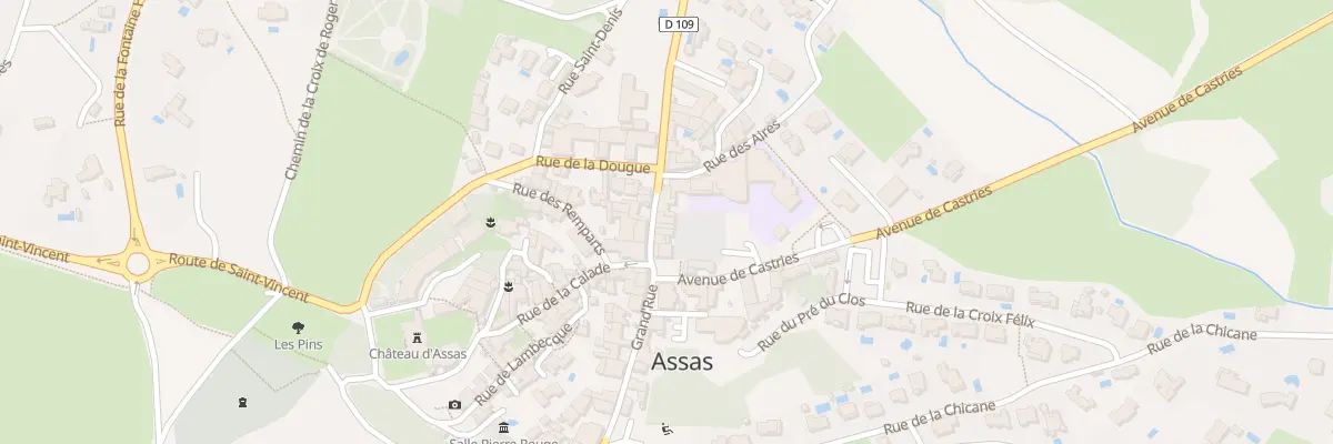 Plan du 35 Gr Grand Rue à Assas