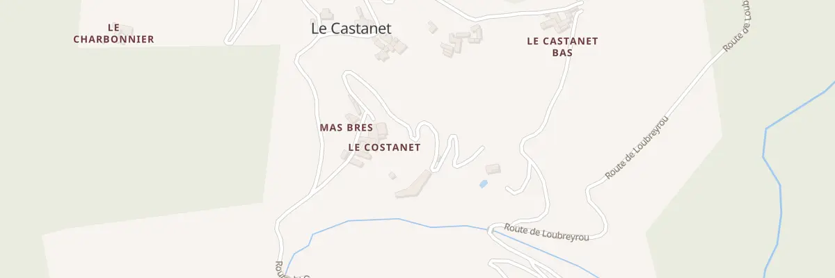 Plan du 5694 Le Castanet au Collet-de-Dèze