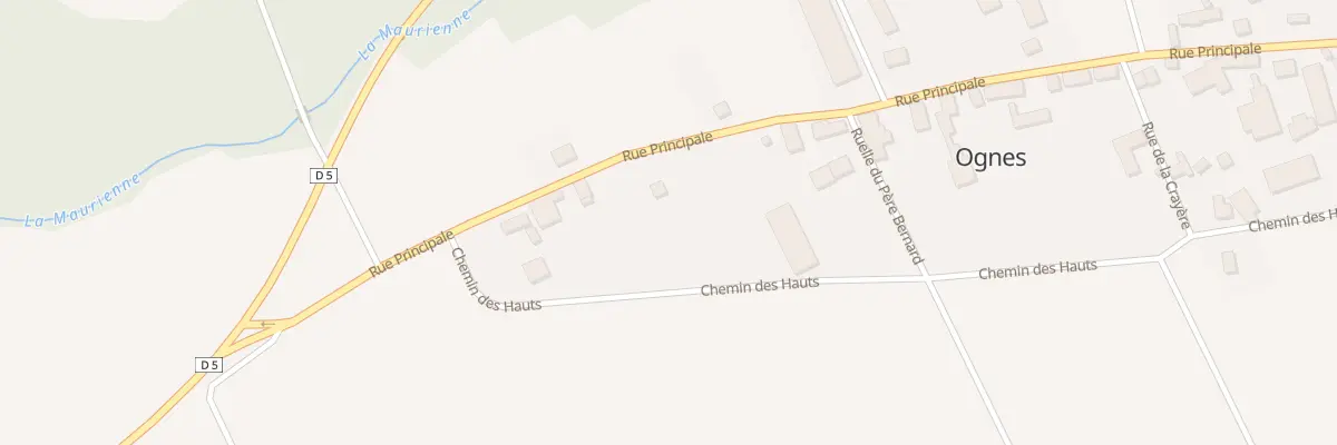 Plan du 6 Rue Principale à Ognes