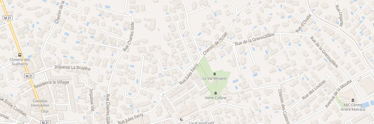 Plan du 3 All des Troubadours à Castelnau-le-Lez