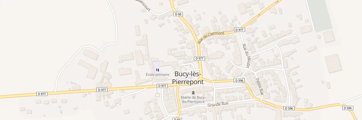 Plan du 2 Pl de l’Eglise à Bucy-lès-Pierrepont
