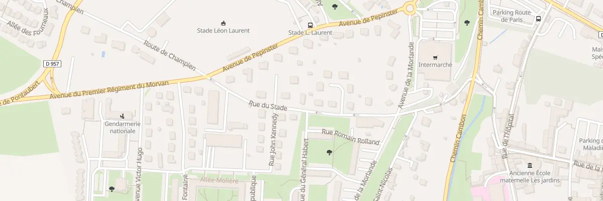 Plan du 10 Rue du Stade à Avallon