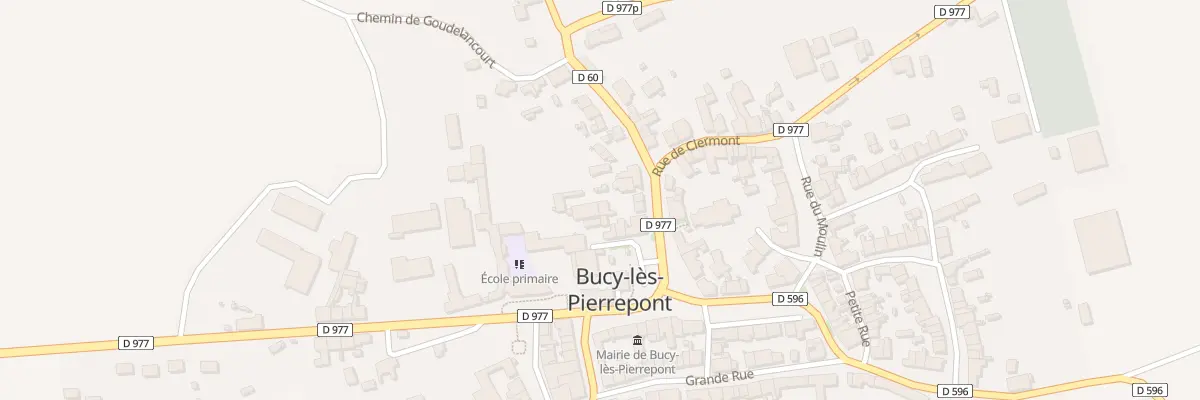 Plan du 6 Pl de l’Eglise à Bucy-lès-Pierrepont