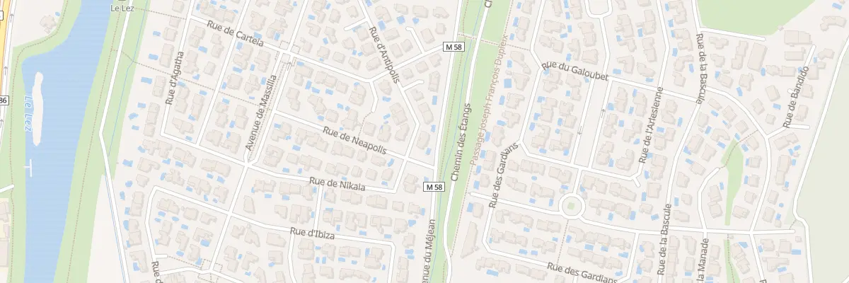 Plan du 29 Rue d’Antipolis à Lattes