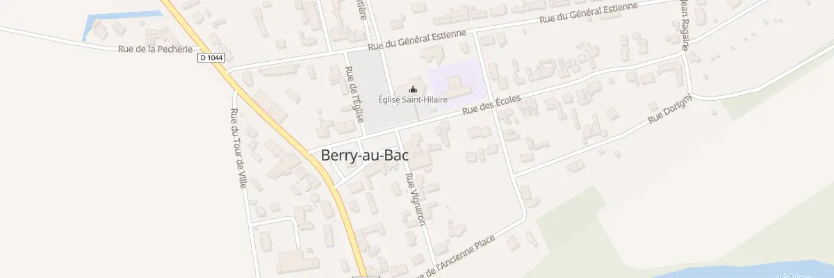 Plan du 2 Rue des Ecoles à Berry-au-Bac