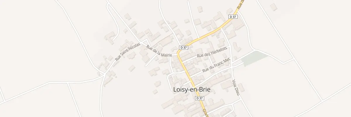 Plan du 2 Pl de l’Eglise à Loisy-en-Brie